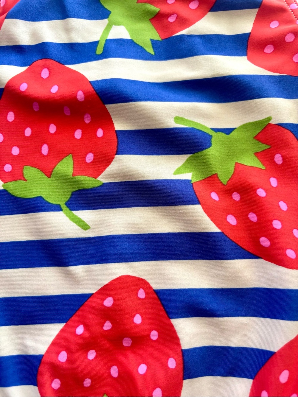 Mini Boden Strawberry One-Piece Swimsuit Size 110 (4-5 Years) - Picture 2 of 8